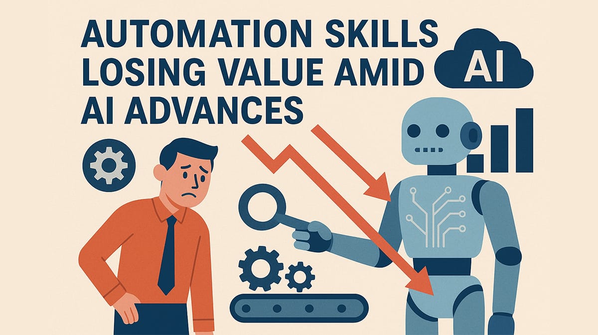 Automation Skills Losing Value Amid AI Advances