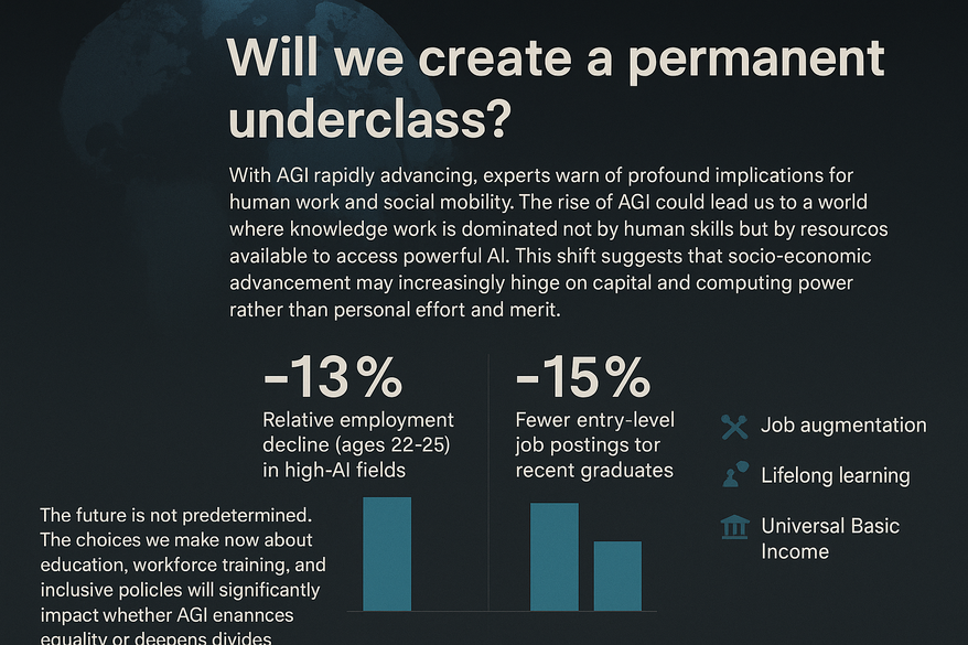 Will AGI Create a Permanent Underclass?